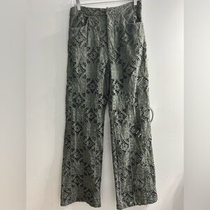 Zara lace panel pants